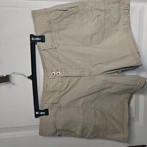 Mossimo Supply Co Khaki Shorts Cargo Utility Stretch Comfort Womens Plus  24W